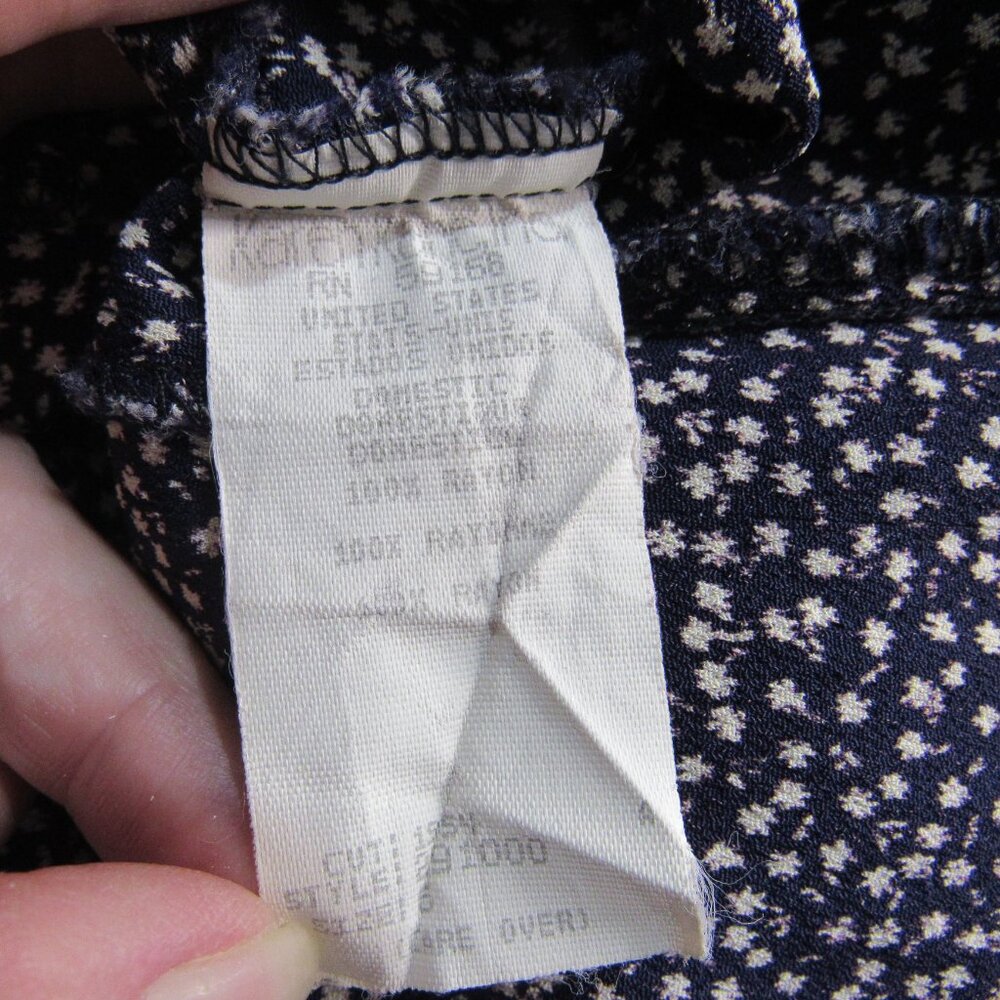 90s Floral Button Down Karen Kane Mini Dress Size 6 - Picture 7 of 7